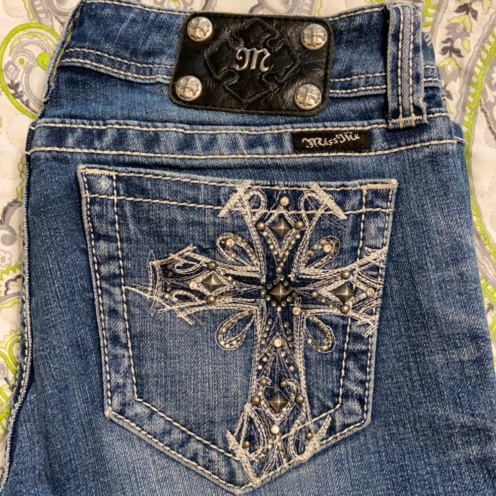 Miss Me Boot Jeans Studded Cross JP5045-2 30 x 31